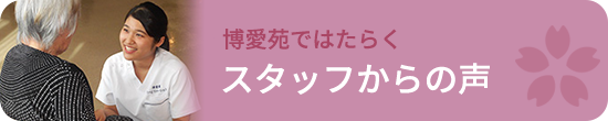 スタッフからの声